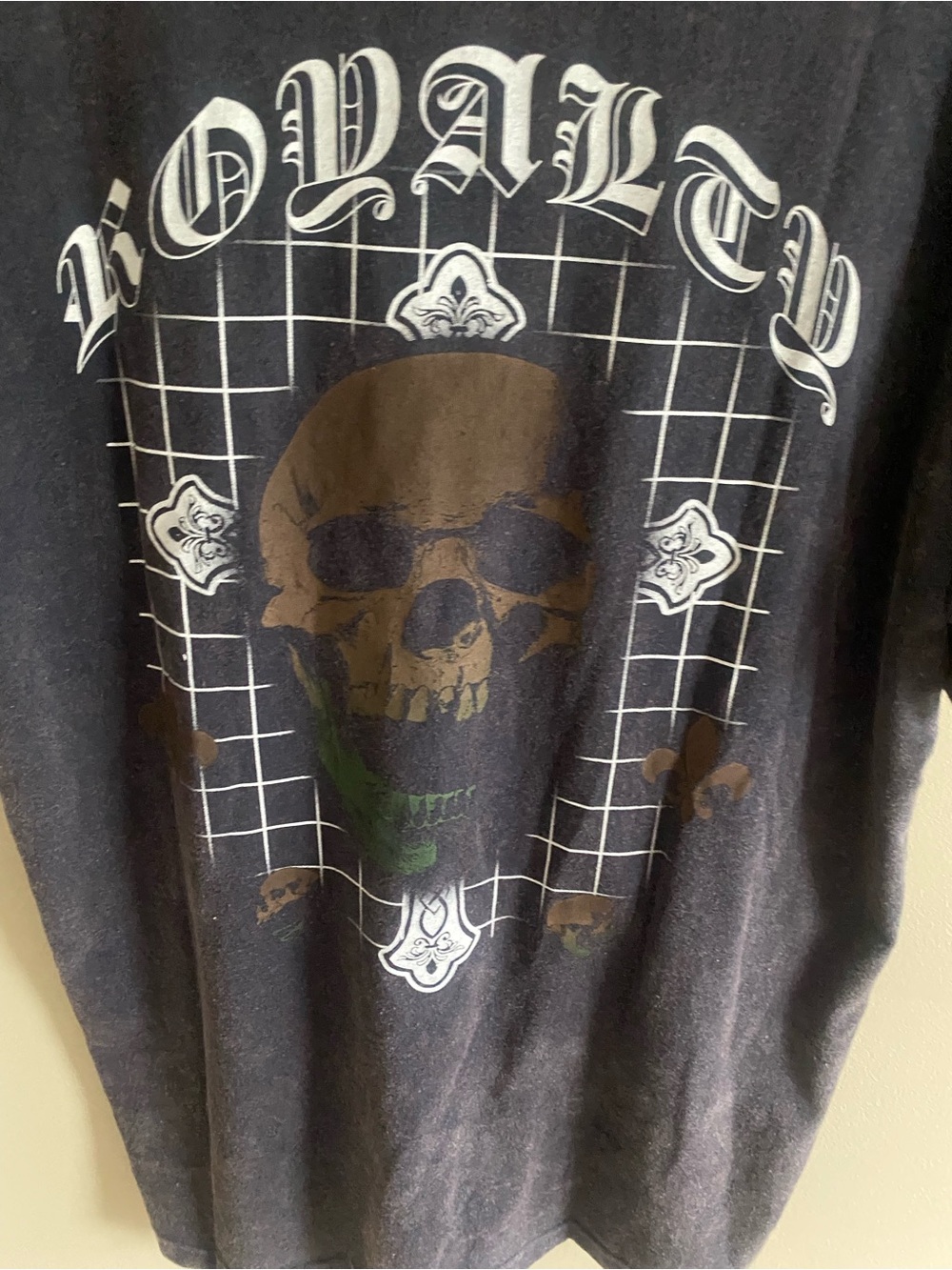 CO Black Short Sleeve Tee with Brown & Green Skull Chest Graphic - Picture 5 of 7